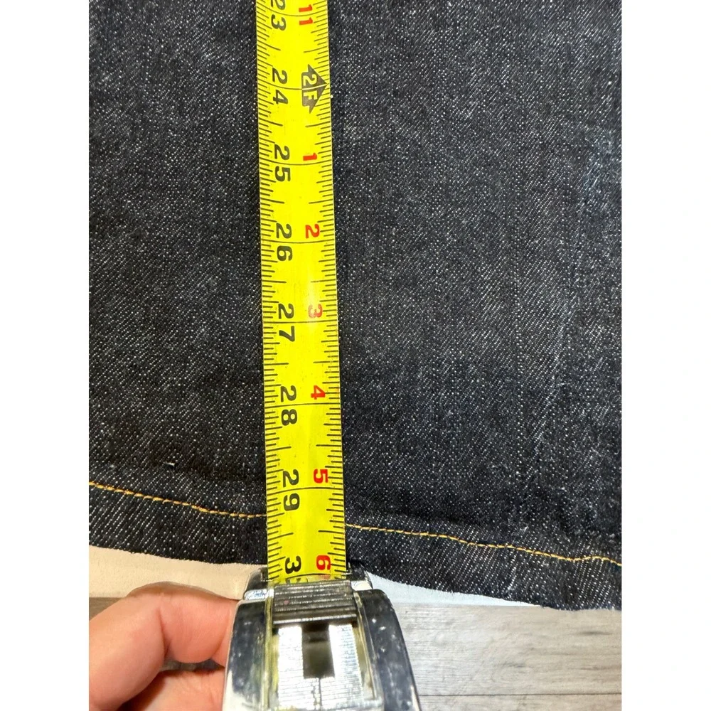 True Religion World Tour Joey Bootcut Jeans Mens 33x30 Dark Wash Flap Pocket USA